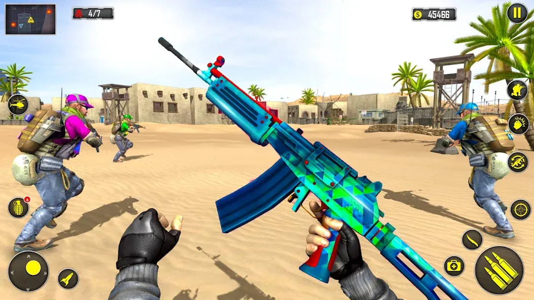 Fps Shooting Strike: Gun Games [МОД Mega Pack] Screenshot 1