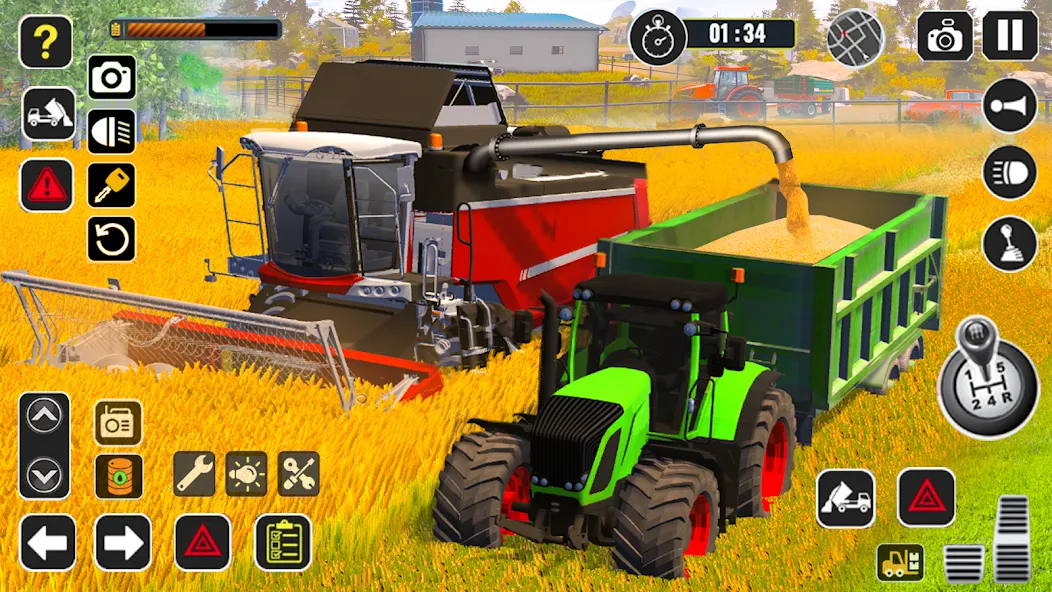 Tractor Farming Game Harvester [МОД Mega Pack] Screenshot 1