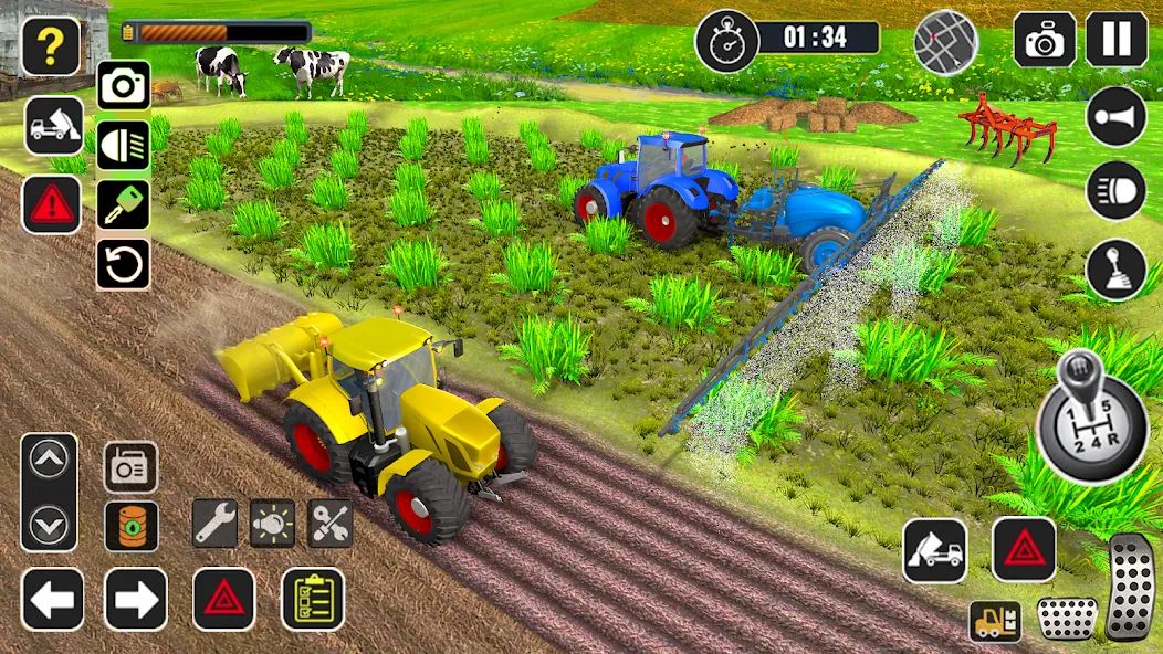 Tractor Farming Game Harvester [МОД Mega Pack] Screenshot 2