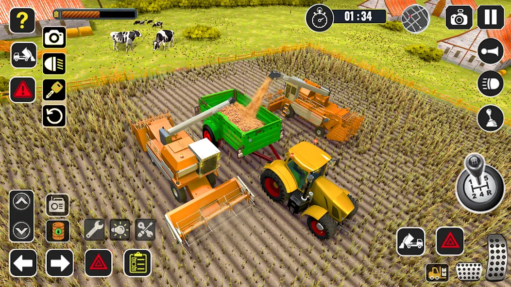 Tractor Farming Game Harvester [МОД Mega Pack] Screenshot 3