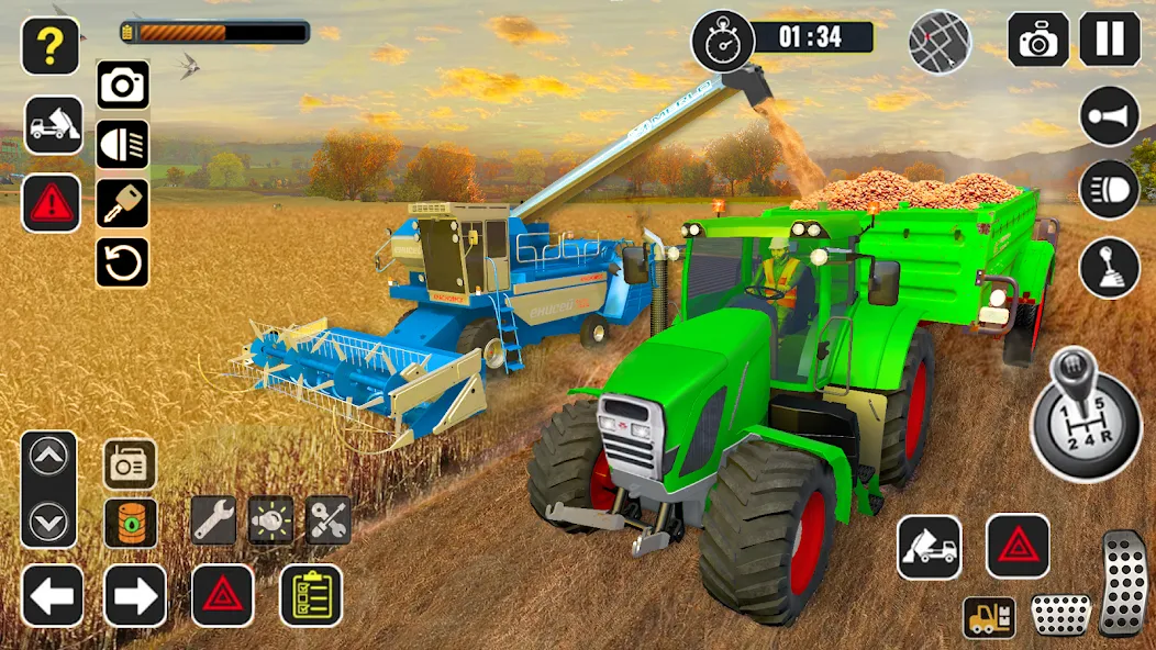 Tractor Farming Game Harvester [МОД Mega Pack] Screenshot 4