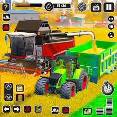 Взломанная Tractor Farming Game Harvester  [МОД Mega Pack]