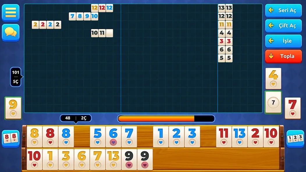 Mega 101 Okey - Çevrimiçi (Мега 101 Окей) [МОД Все открыто] Screenshot 5