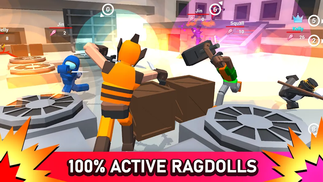 Smashgrounds.io: Ragdoll Arena [МОД Много денег] Screenshot 1