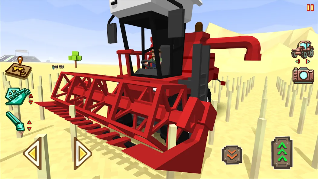 Blocky Farm Racing & Simulator [МОД Меню] Screenshot 1