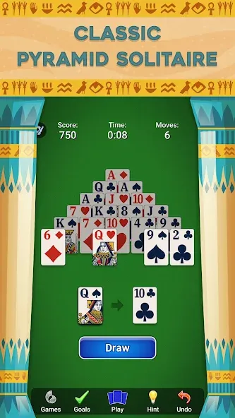 Pyramid Solitaire - Card Games (Пирамида Солитер) [МОД Все открыто] Screenshot 3