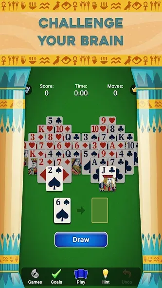Pyramid Solitaire - Card Games (Пирамида Солитер) [МОД Все открыто] Screenshot 5