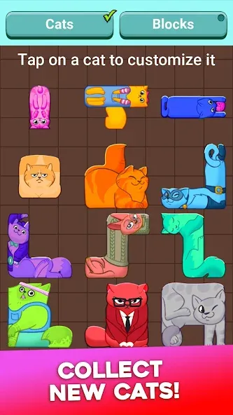 Block Puzzle Cats (Блок Пазл Кошки) [МОД Unlocked] Screenshot 5