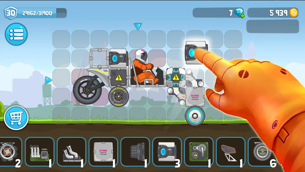 Rovercraft:Race Your Space Car (Роверкрафт) [МОД Бесконечные деньги] Screenshot 2