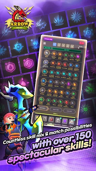 Super Arrow AFK: Skill Combos (упер Эрроу Айдл) [МОД Бесконечные монеты] Screenshot 4