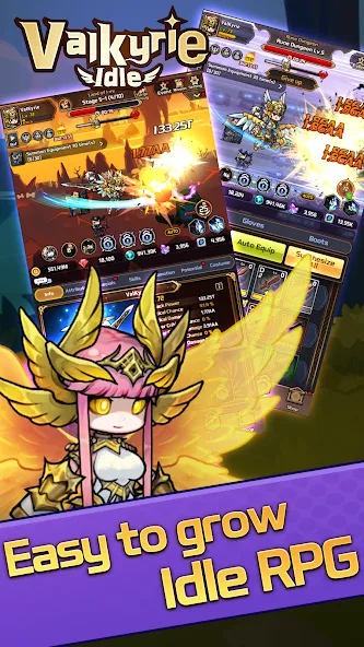 Valkyrie Idle [МОД Много монет] Screenshot 4