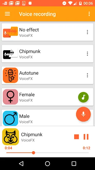 VoiceFX - Voice Changer with v [МОД Menu] Screenshot 1