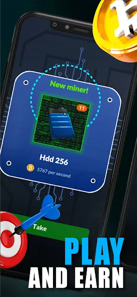 Merge Crypto Miner: Earn Money (Мердж Крипто Майнер) [МОД Unlimited Money] Screenshot 1