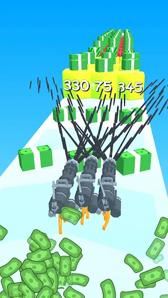 Gun Head Run (Ган Хэд Ран) [МОД Бесконечные монеты] Screenshot 2