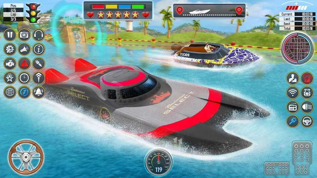 Speed Boat Racing: Boat games [МОД Меню] Screenshot 3