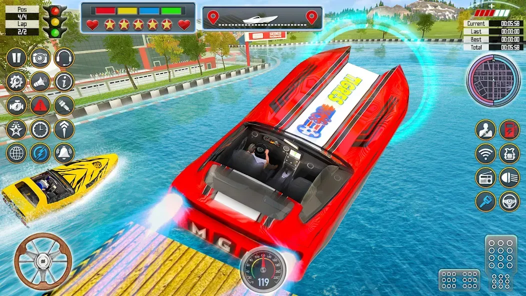 Speed Boat Racing: Boat games [МОД Меню] Screenshot 5
