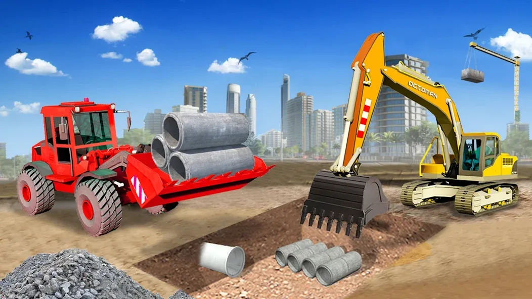Heavy Construction Simulator [МОД Unlimited Money] Screenshot 4