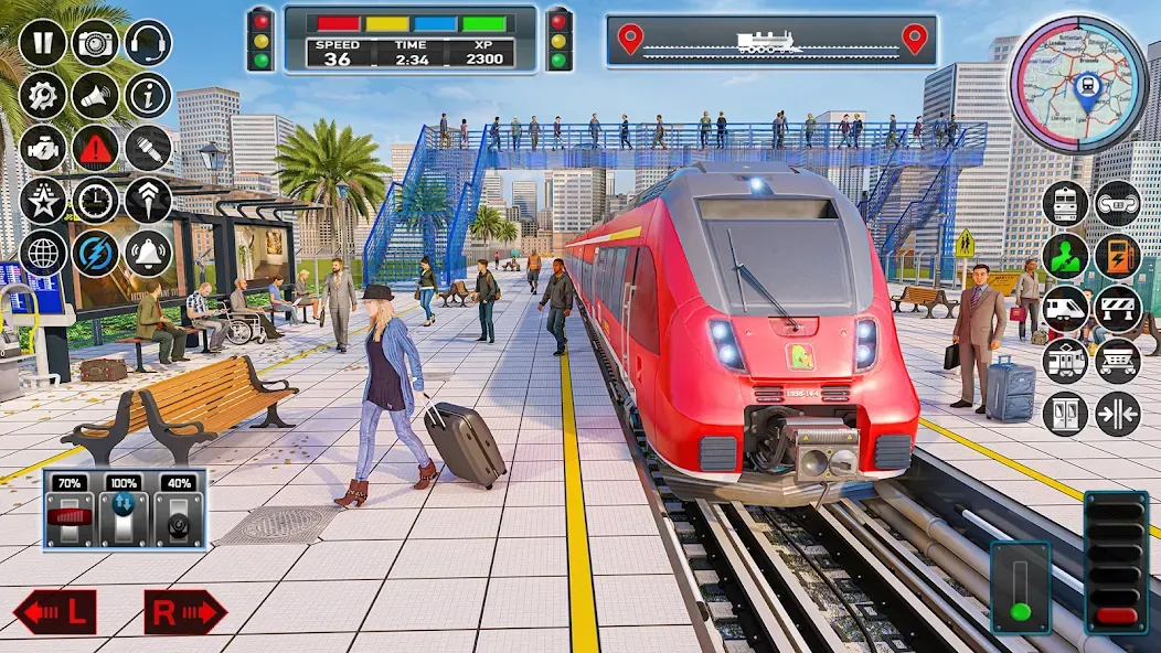 City Train Game 3d Train games [МОД Много денег] Screenshot 5