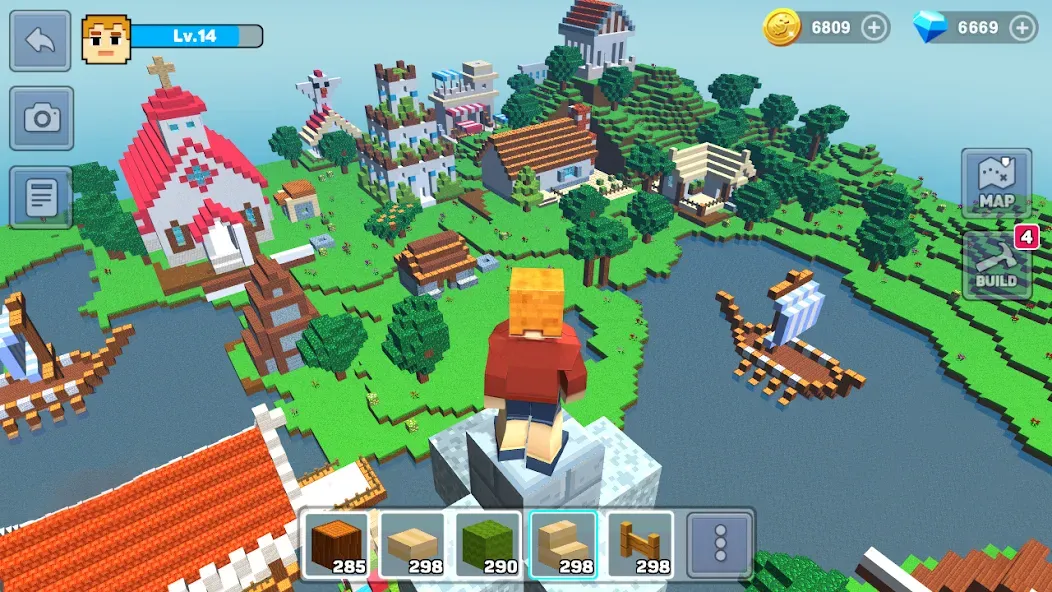 MiniCraft: Blocky Craft 2024 (МиниКрафт) [МОД Бесконечные монеты] Screenshot 1