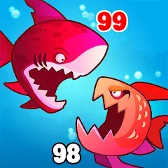 Взломанная Eat Fish.IO : Fish Battle  [МОД Много денег]