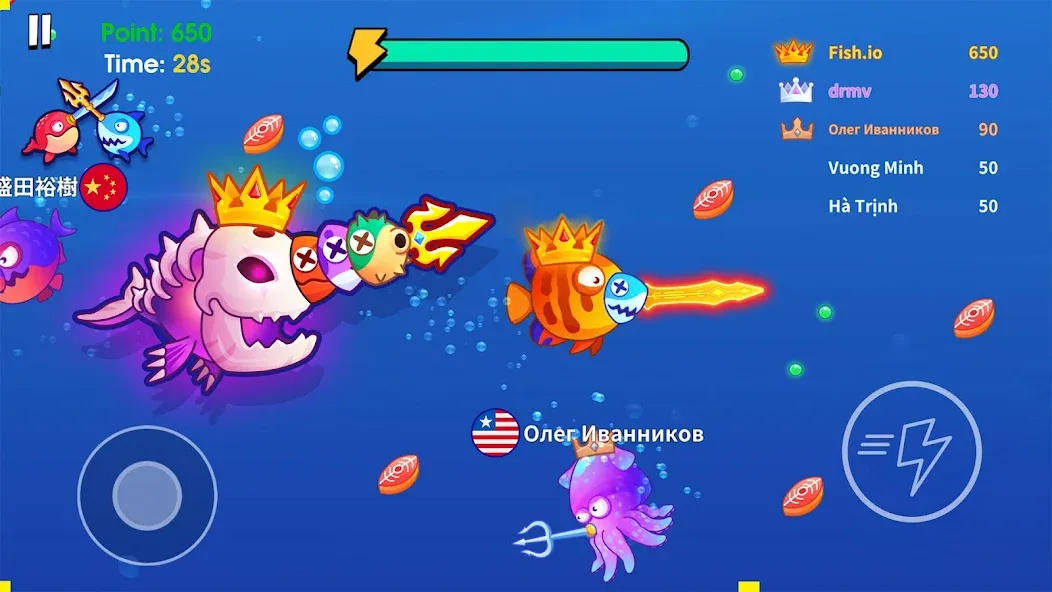 Sword Shark.io - Hungry Shark [МОД Unlimited Money] Screenshot 2