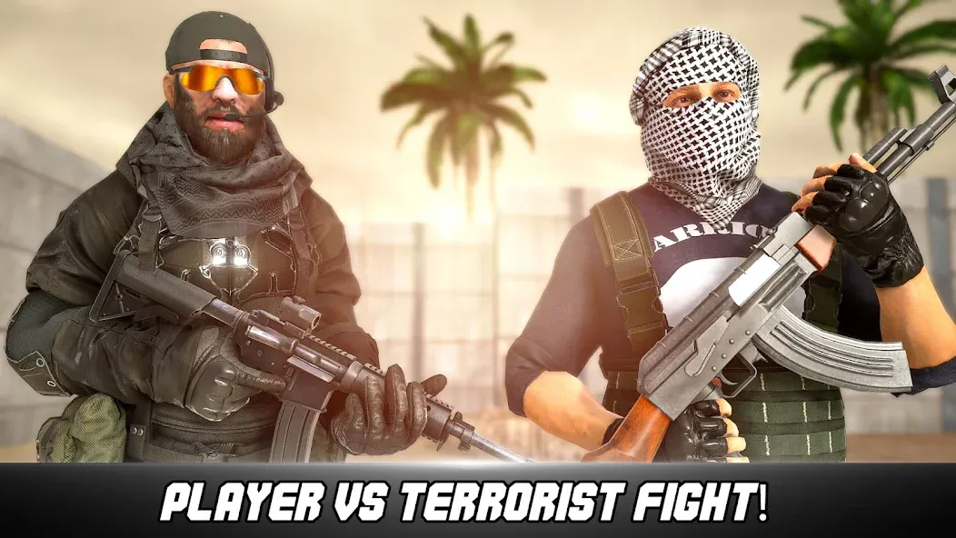 Army Commando Shooting Games [МОД Много монет] Screenshot 1