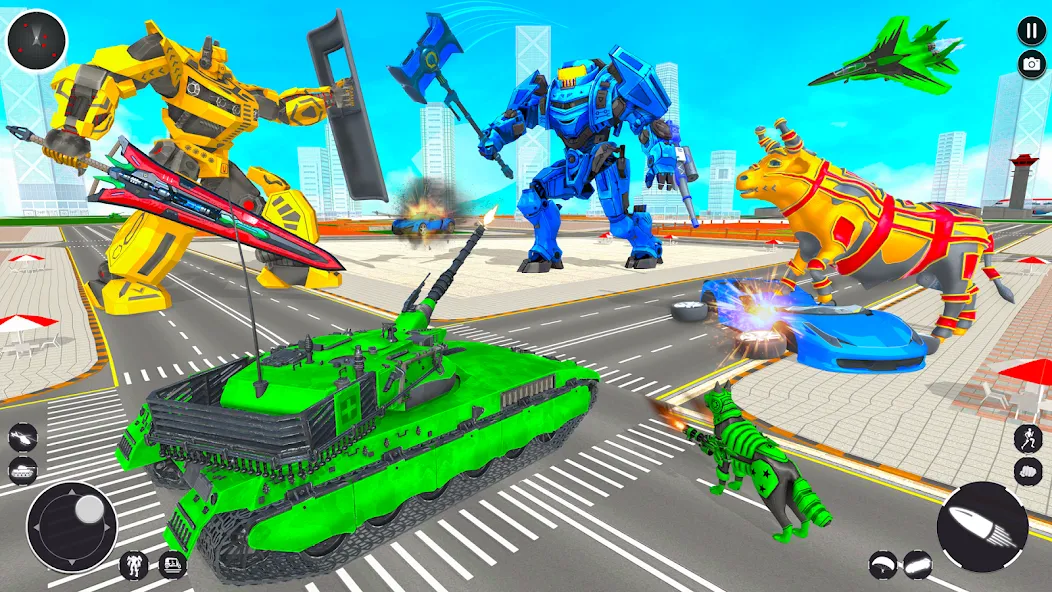 Tank Robot Game Army Games (армейский танк робот трансформационная игра) [МОД Все открыто] Screenshot 4