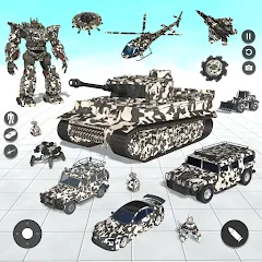 Взлом Tank Robot Game Army Games (армейский танк робот трансформационная игра)  [МОД Все открыто]