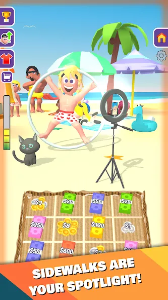 Street Life: Merge Tap Clicker (Беггинг Лайф) [МОД Бесконечные деньги] Screenshot 5