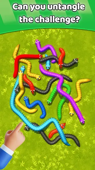 Tangled Snakes Puzzle Game (Танглед Снейк 3Д) [МОД Menu] Screenshot 5