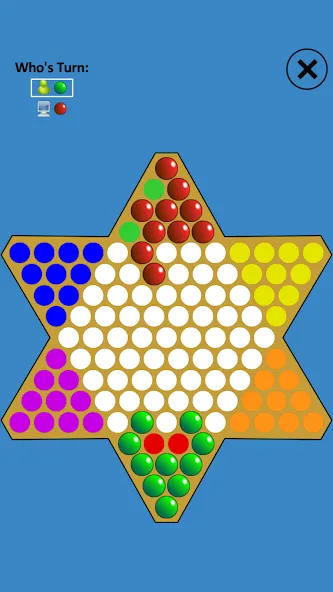 Chinese Checkers Touch (Китайские шашки Тач) [МОД Бесконечные монеты] Screenshot 1