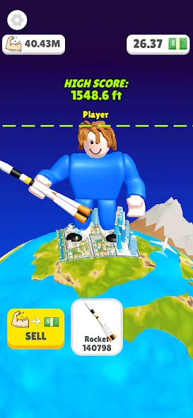 Lifting Hero (Лифтинг герой) [МОД Бесконечные монеты] Screenshot 3