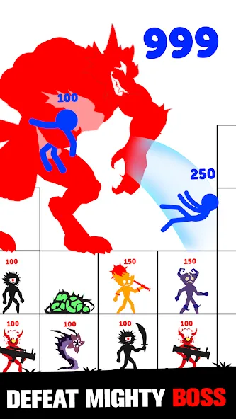 Stick Fight: Endless Battle (Стик Файт) [МОД Бесконечные деньги] Screenshot 5