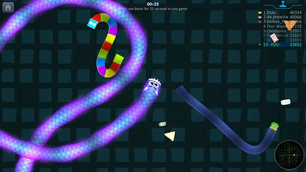 Snake Hunt: Worm io Games Zone [МОД Unlocked] Screenshot 1