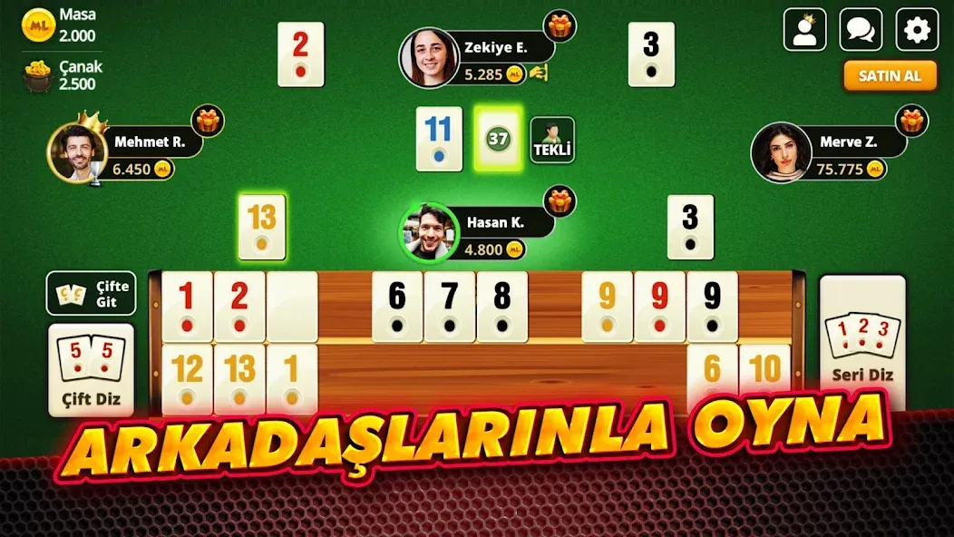 Çanak Okey - Mynet [МОД Меню] Screenshot 1