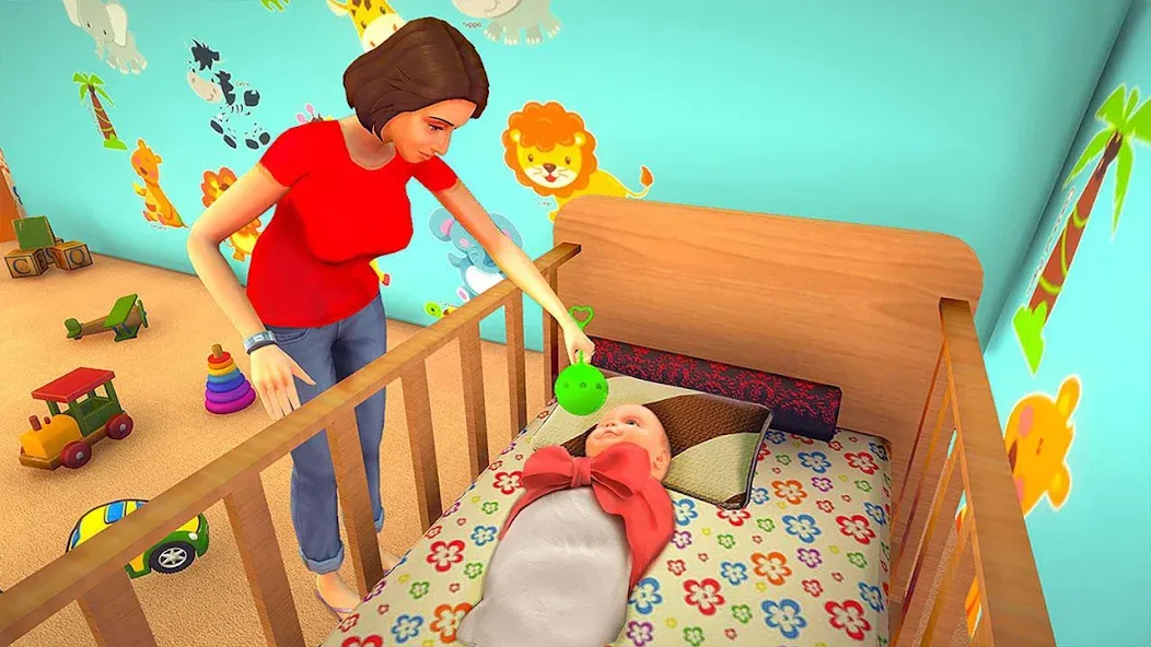 Virtual Pregnant Mom Baby Care (Виртуальная беременная мама Уход за младенцем) [МОД Бесконечные монеты] Screenshot 4