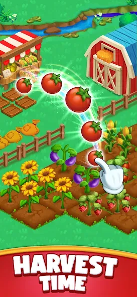 Farm Blast - Merge & Pop [МОД Много денег] Screenshot 5