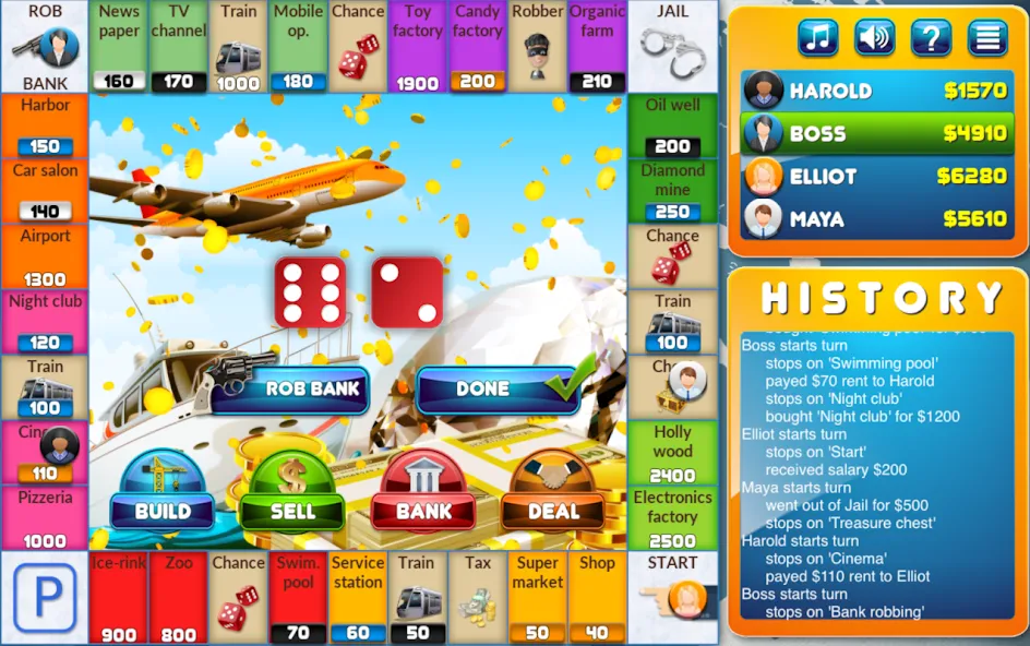 CrazyPoly - Business Dice Game (КрейзиПоли) [МОД Меню] Screenshot 1
