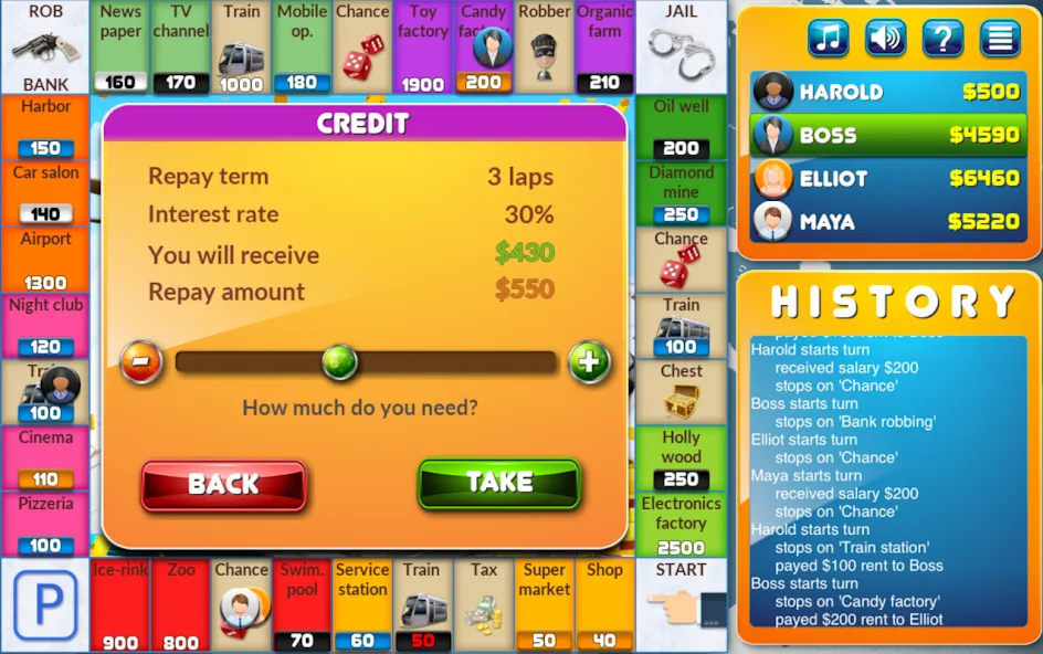 CrazyPoly - Business Dice Game (КрейзиПоли) [МОД Меню] Screenshot 4