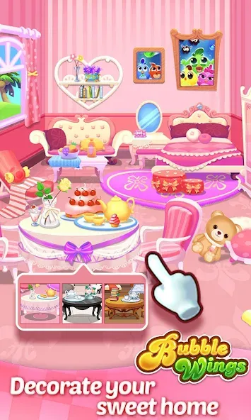 Bubble Wings: bubble shooter (Бабл Вингс) [МОД Много денег] Screenshot 3