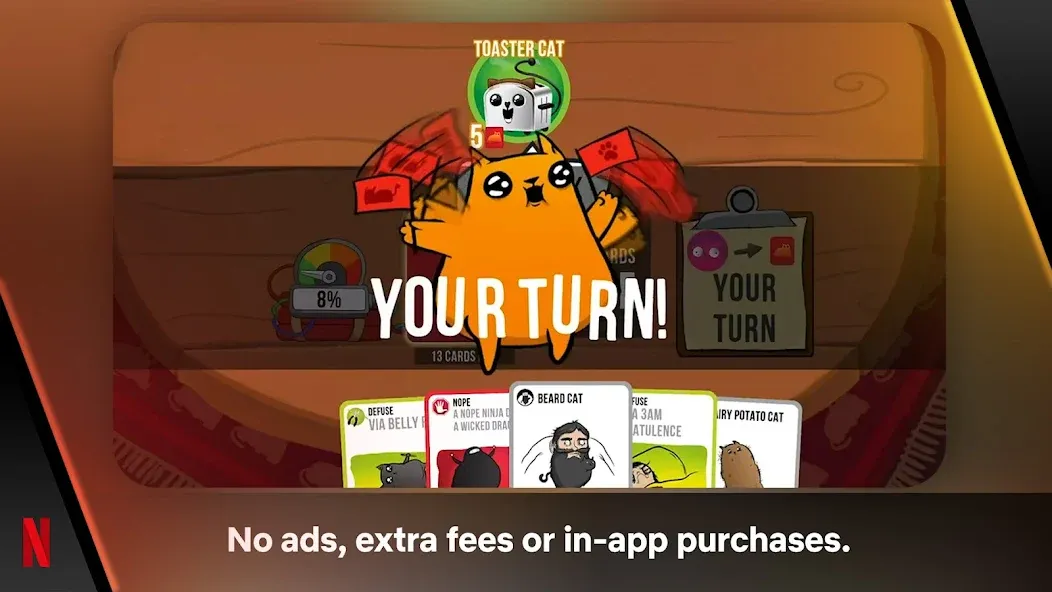 Exploding Kittens - The Game [МОД Меню] Screenshot 1