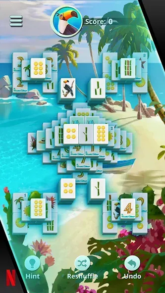 NETFLIX Mahjong Solitaire (НЕТФЛИКС) [МОД Все открыто] Screenshot 3
