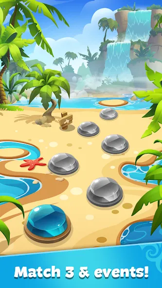 Gemmy Lands: Match 3 Games [МОД Много денег] Screenshot 5