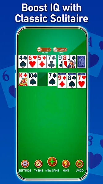 Solitaire: Classic Card Game (Клондайк Солитер) [МОД Бесконечные монеты] Screenshot 1