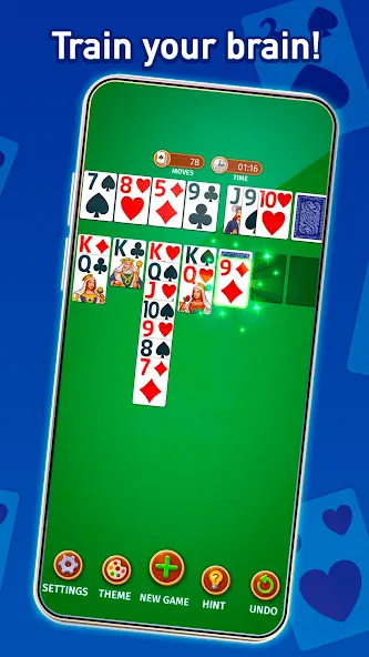 Solitaire: Classic Card Game (Клондайк Солитер) [МОД Бесконечные монеты] Screenshot 2