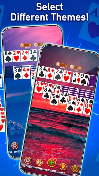 Solitaire: Classic Card Game (Клондайк Солитер) [МОД Бесконечные монеты] Screenshot 4