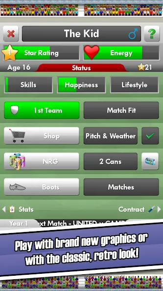 New Star Soccer (Нью Стар Соккер) [МОД Unlimited Money] Screenshot 2