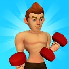 Скачать взломанную Muscle Tycoon 3D: MMA Boxing (Масл Тайкун 3D)  [МОД Бесконечные монеты]