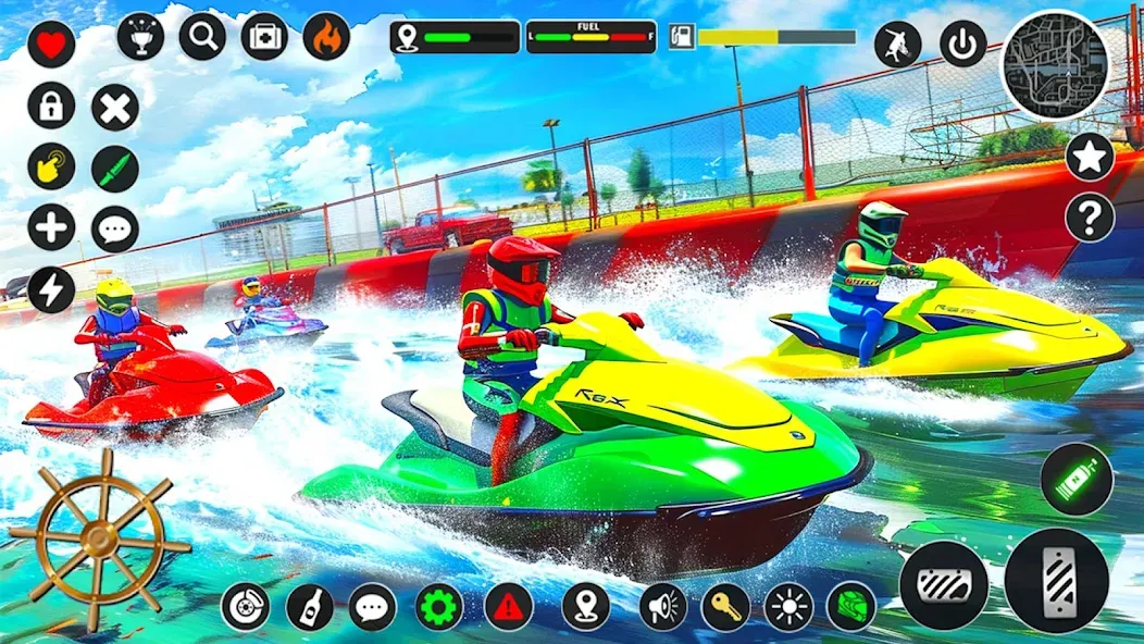 Jetski Boat Racing: Boat Games (Джетски Гонки на лодках) [МОД Бесконечные деньги] Screenshot 2
