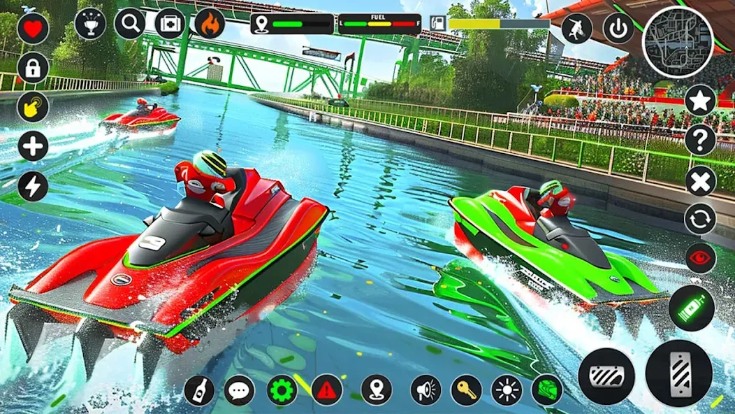 Jetski Boat Racing: Boat Games (Джетски Гонки на лодках) [МОД Бесконечные деньги] Screenshot 4